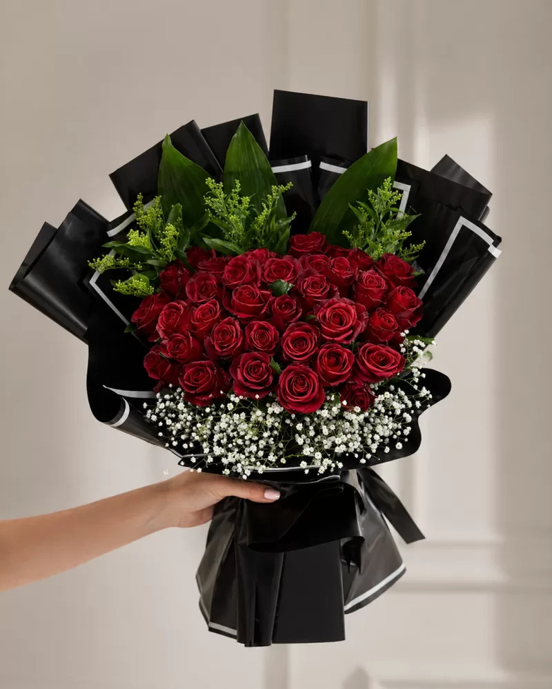 33 Kırmızı Gül Buketi