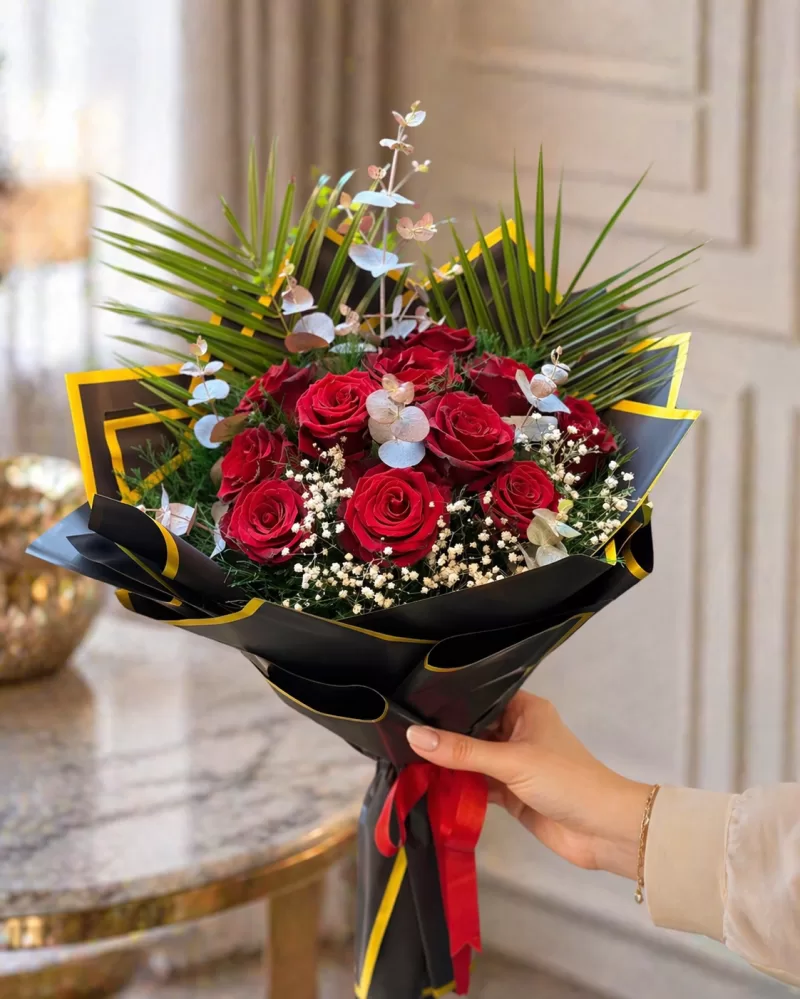 11 Kırmızı Gül Buketi