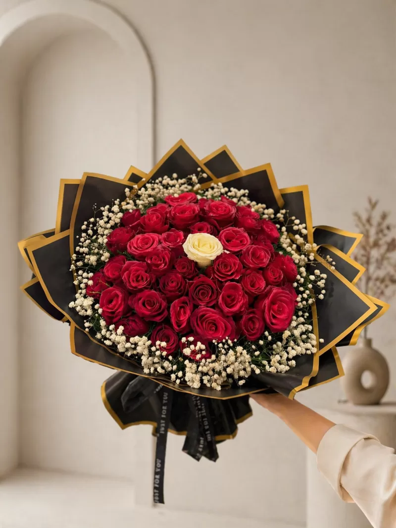 41 Adet Kırmızı Gül Buketi