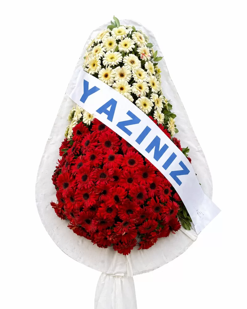 Kırmızı Beyaz Çelenk