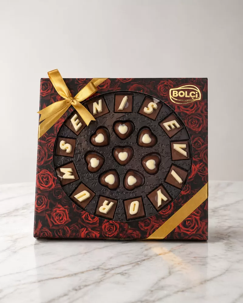 Seni Seviyorum Kare Kutulu Çikolata 