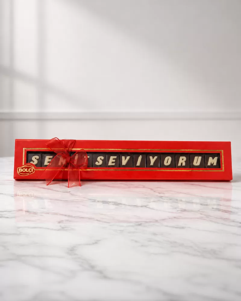 Seni Seviyorum Harf Çikolata