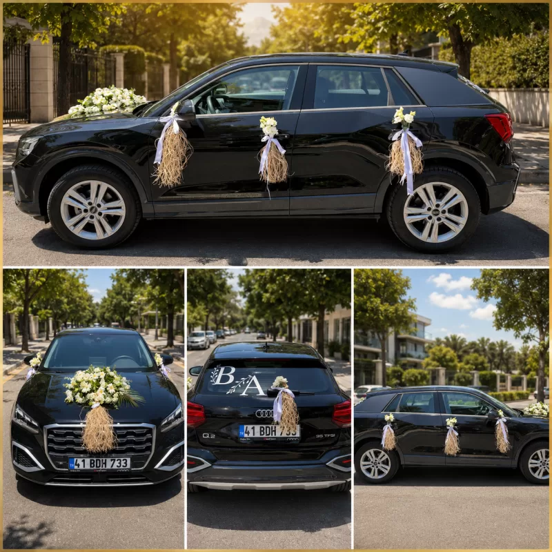 Premium Charm Gelin Arabası Süsleme